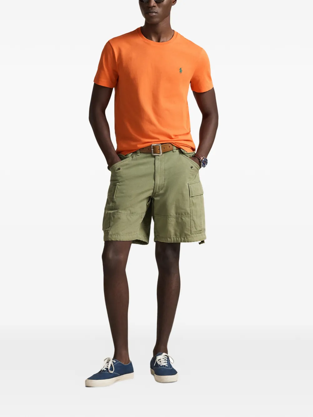 Polo Ralph Lauren embroidered-pony T-shirt - Oranje