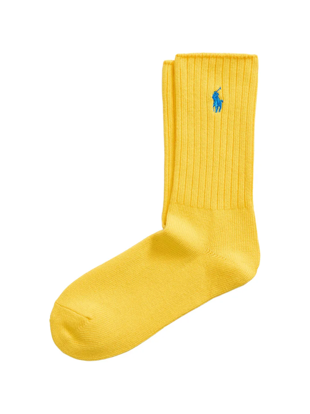 Polo Ralph Lauren ribbed-embroidered socks - Gelb