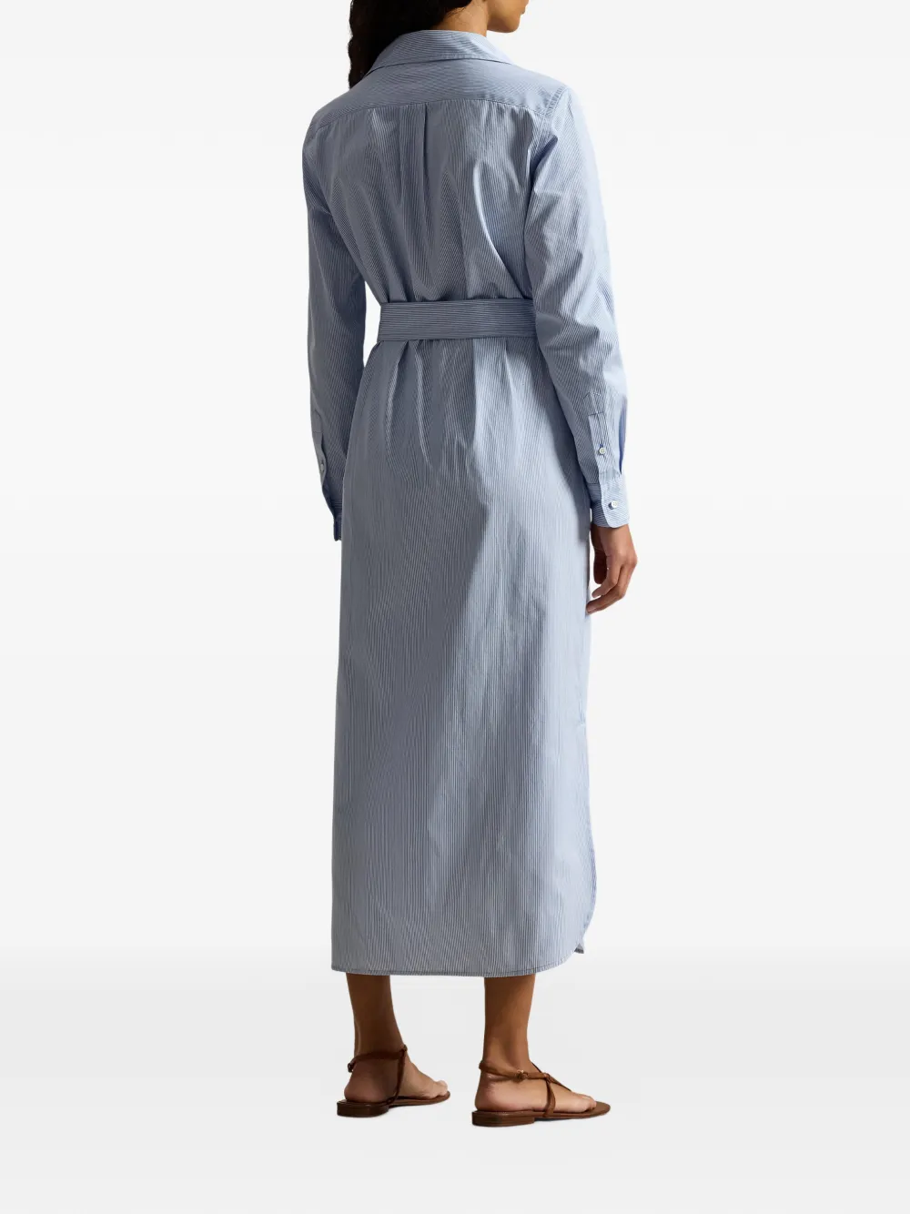 Polo Ralph Lauren Midi-jurk met ceintuur Blauw