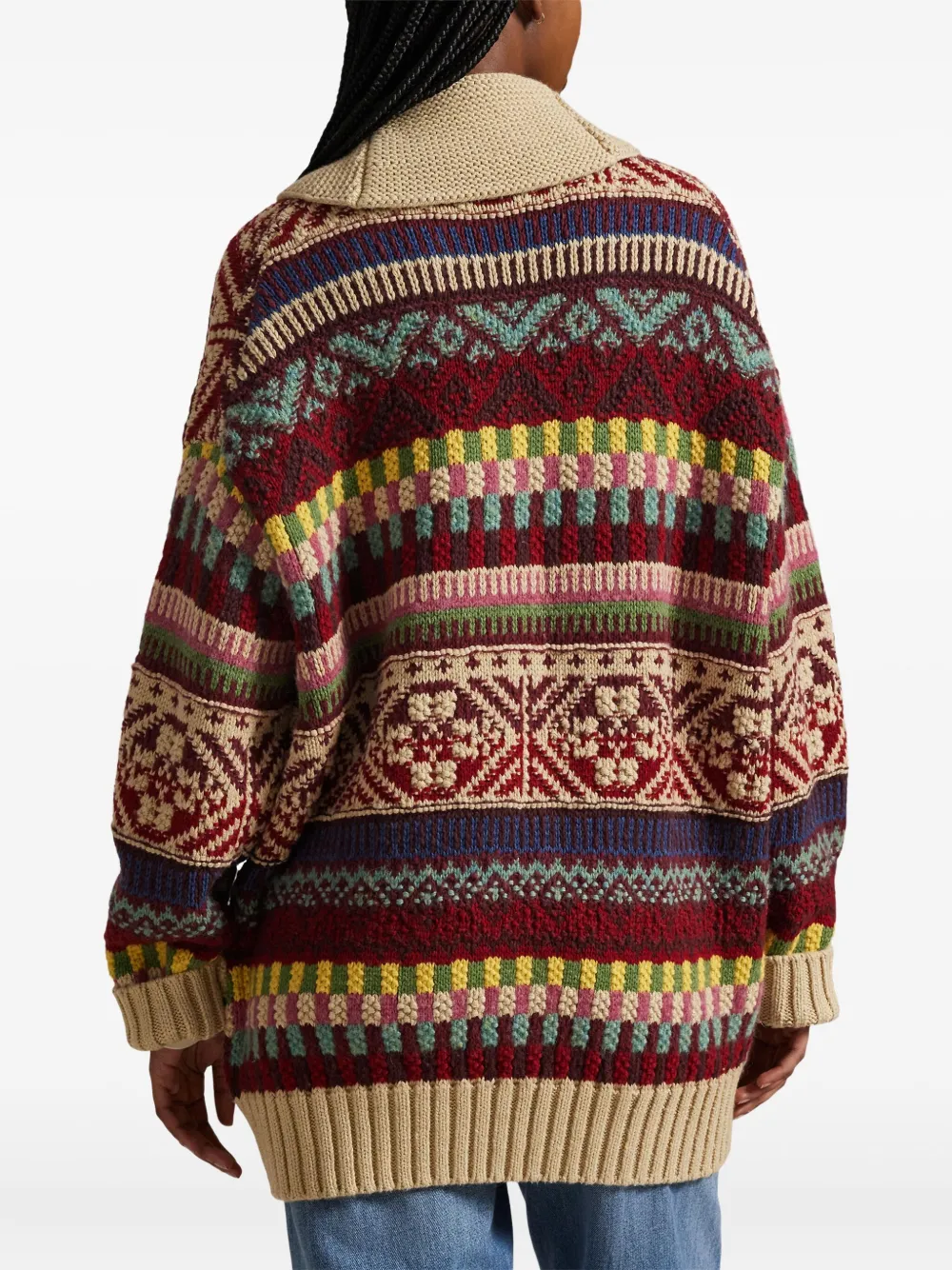 Polo Ralph Lauren Vest met sjaalkraag en rits Rood