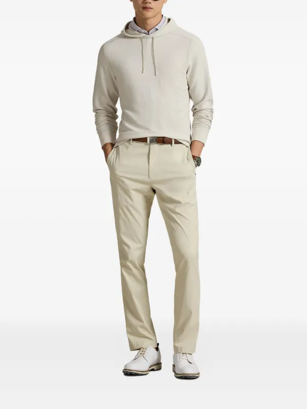 RLX Ralph Lauren waffle-knit Drawstring Hoodie | Neutrals | FARFETCH