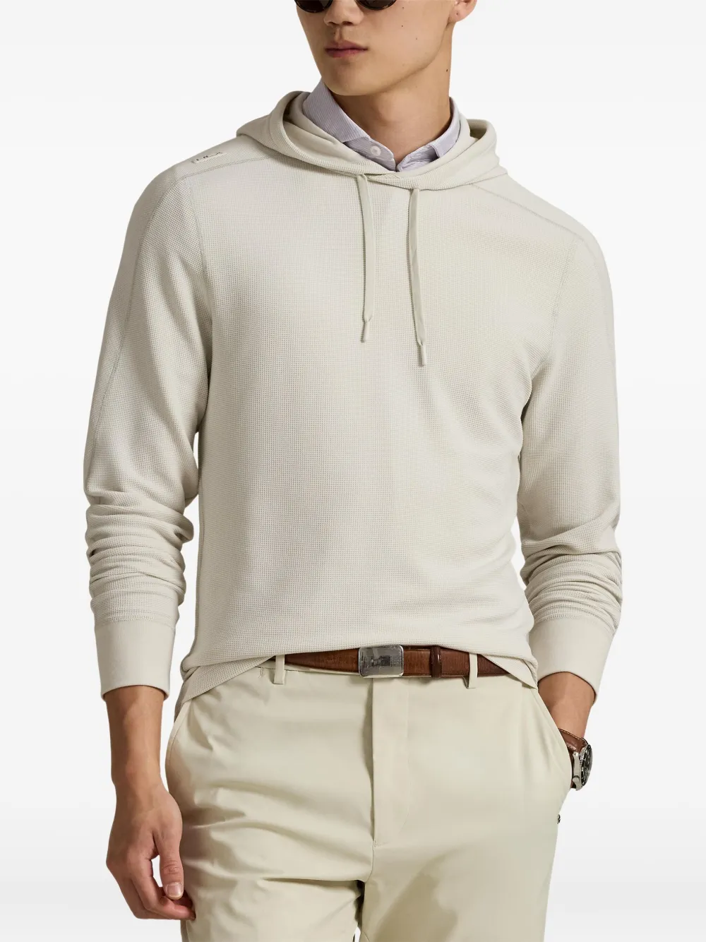 RLX Ralph Lauren Gebreide hoodie Beige