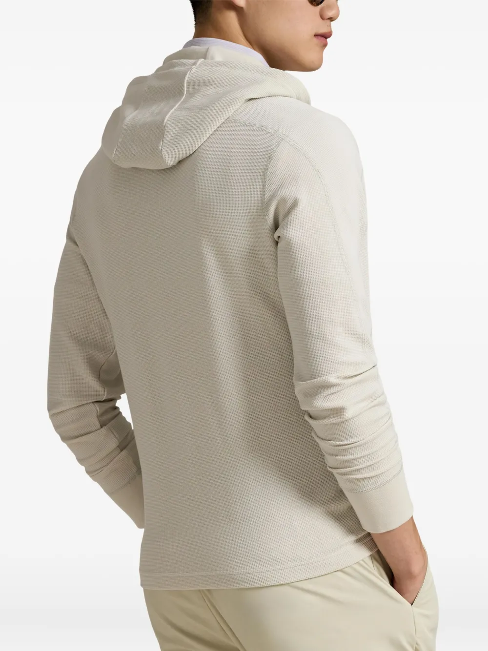 RLX Ralph Lauren Gebreide hoodie Beige