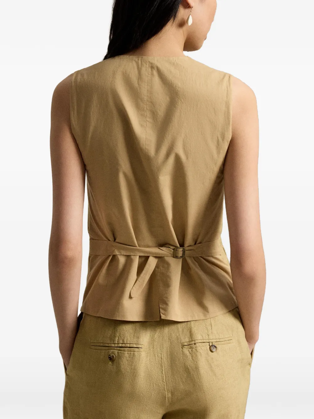 Polo Ralph Lauren V-neck Waistcoat in Neutrals, view 5