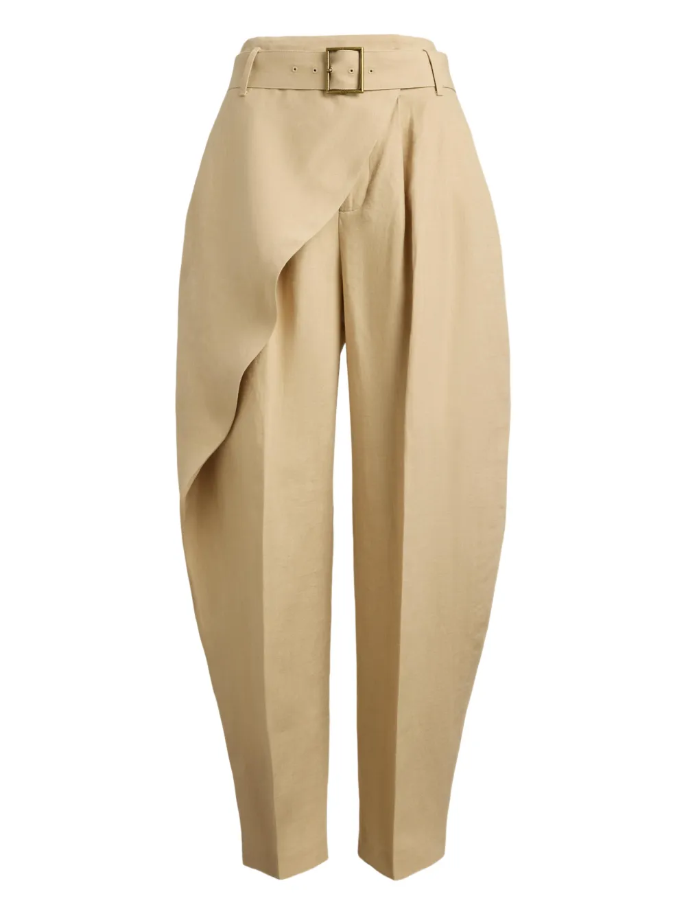 tapered wrap trousers