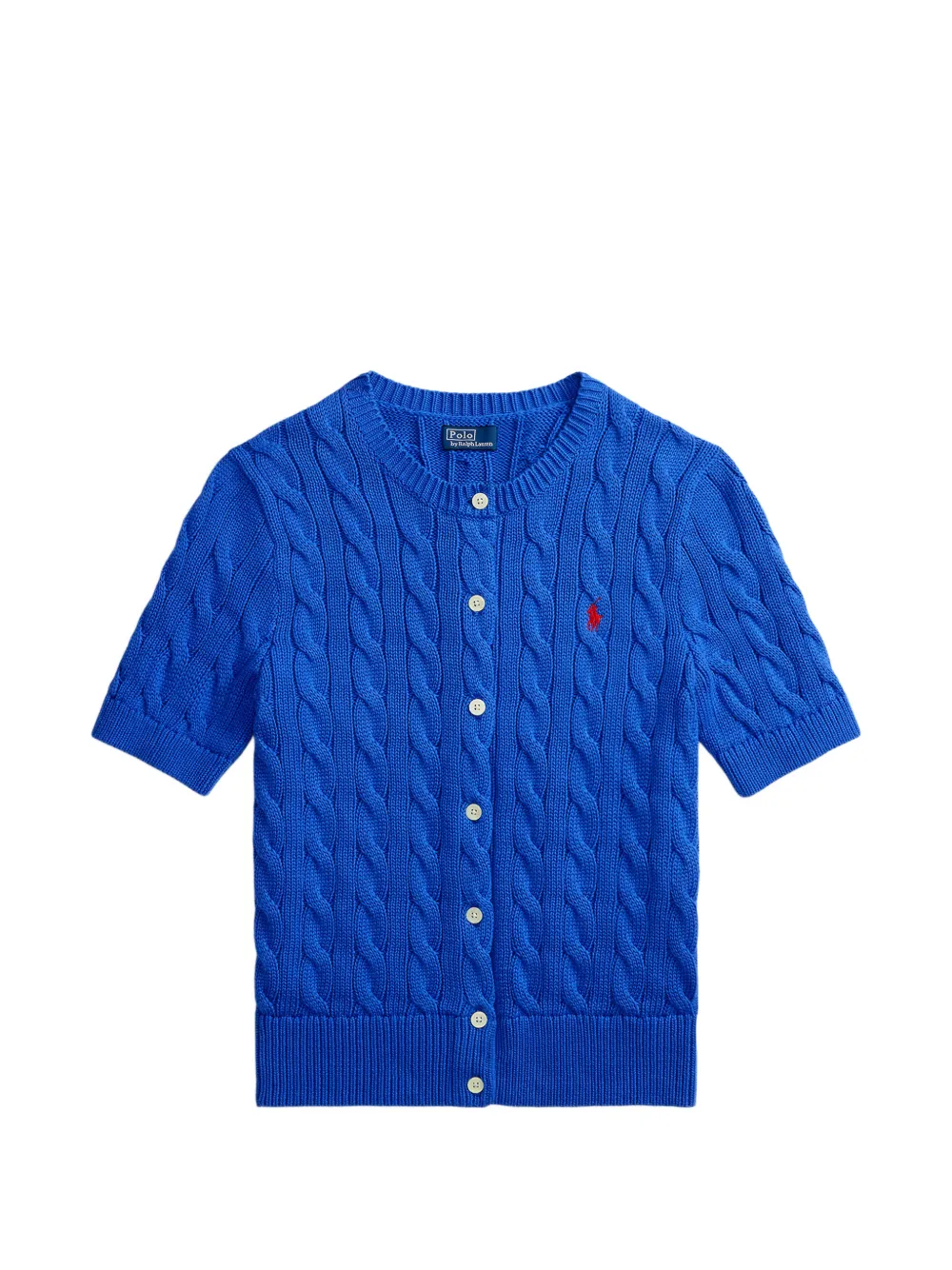 Polo Ralph Lauren Polo Pony-embroidered cable-knit cardigan - Blue