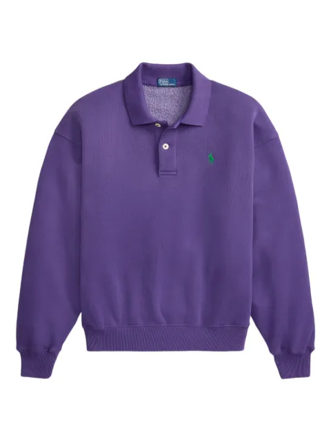 Polo Ralph Lauren sweatshirt med broderet logo og polokrave