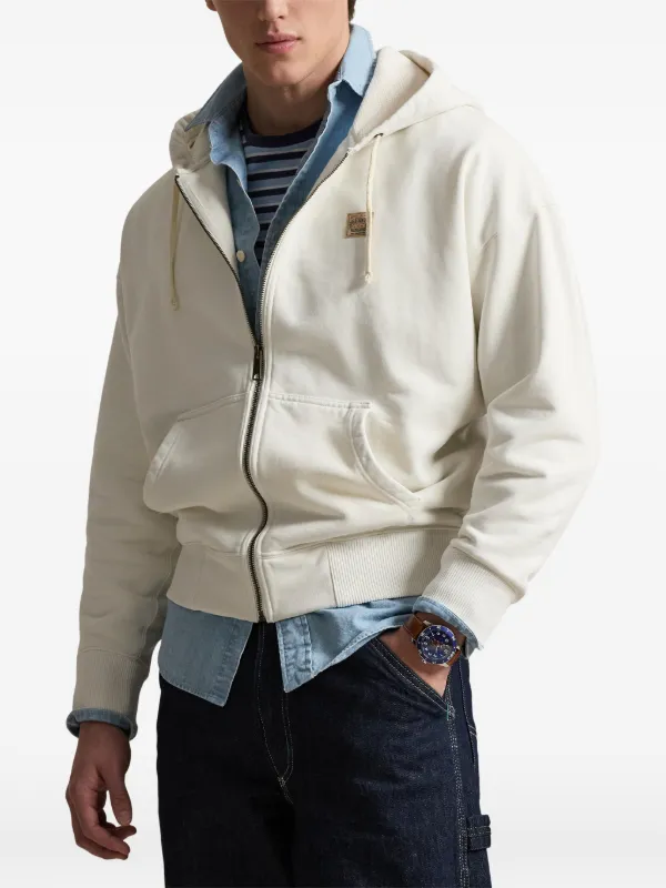 Polo by Ralph Lauren ジップアップパーカー ホワイト XS Polo Ralph Lauren ジップアップ パーカー | ホワイト | FARFETCH JP