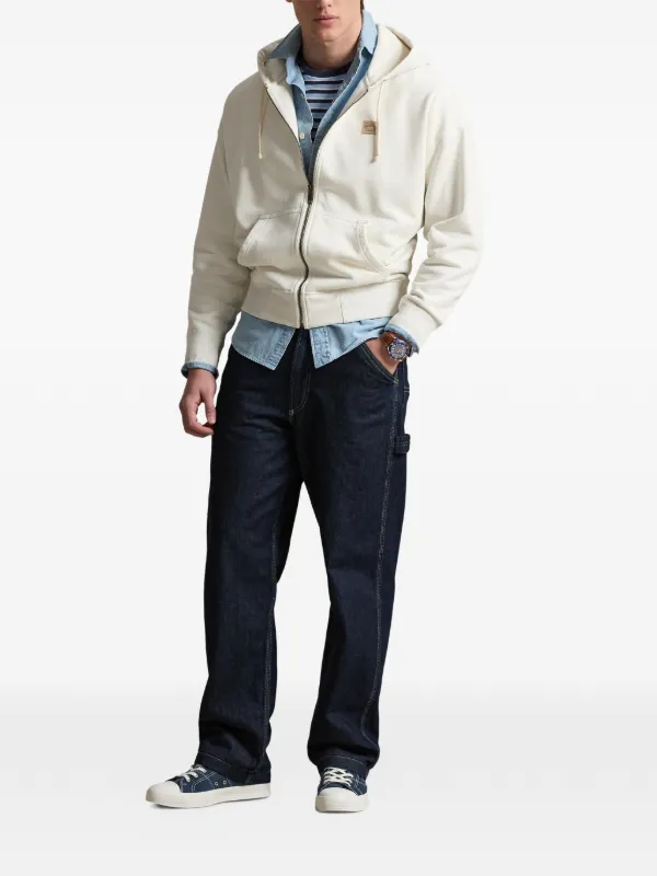Polo Ralph Lauren ジップアップ パーカー | ホワイト | FARFETCH JP