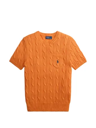 Polo Ralph Lauren オレンジ ニットセーター US S/M Polo Ralph Lauren ケーブルニット セーター | オレンジ | FARFETCH JP