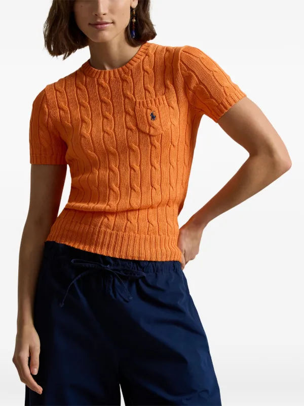 Polo Ralph Lauren ケーブルニット セーター | オレンジ | FARFETCH JP