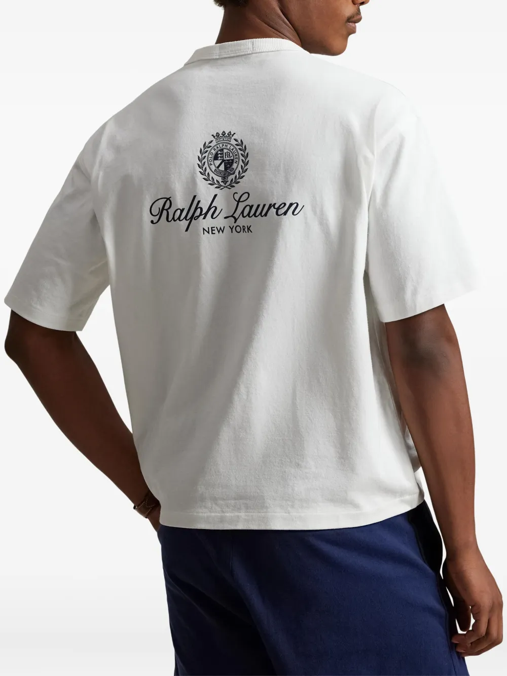 Polo Ralph Lauren Grafisch jersey T-shirt Wit