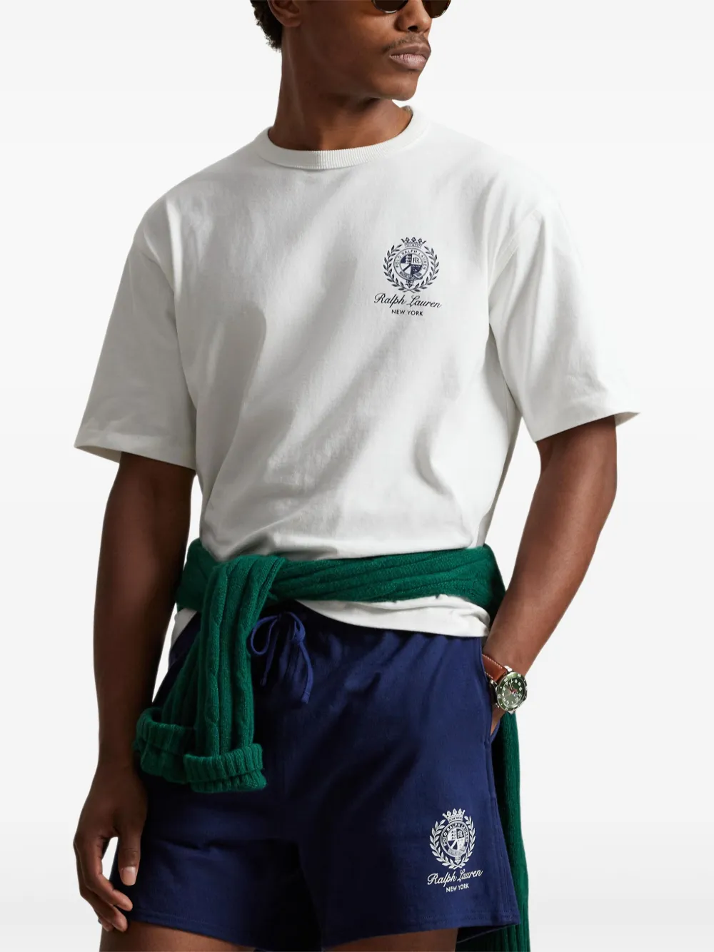Polo Ralph Lauren Grafisch jersey T-shirt Wit