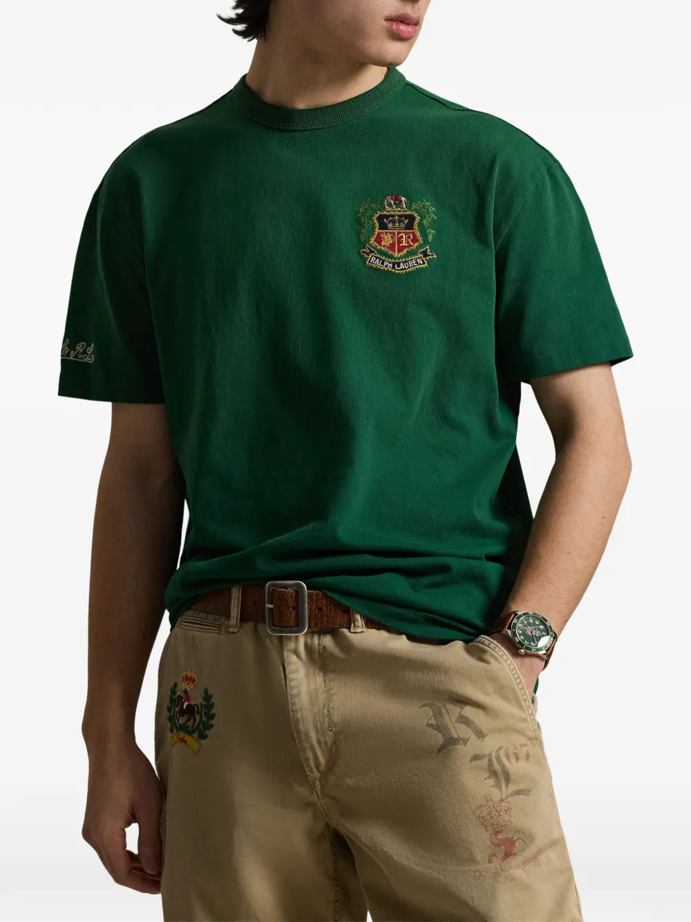 crest--detail T-Shirt