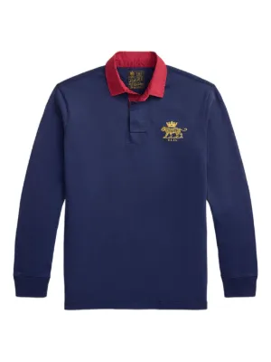 Polo Ralph Lauren Camisa Polo De Lã Mangas Longas | Azul | FARFETCH BR