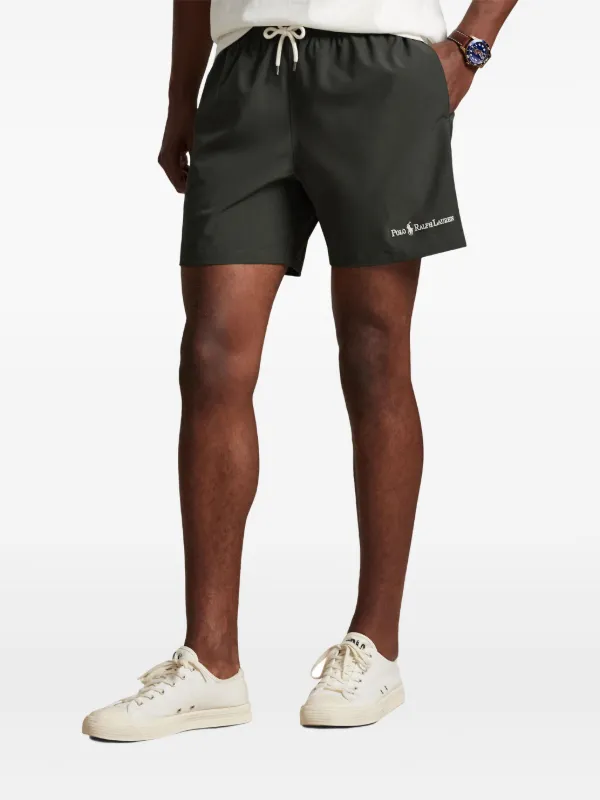 Polo Ralph Lauren Traveler Classic Swim Shorts | Grey | FARFETCH
