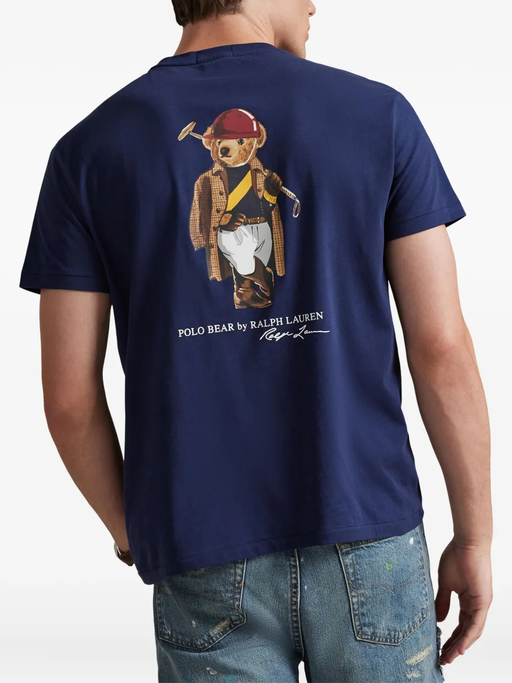 Polo Ralph Lauren Polo Bear T-shirt met zak Blauw