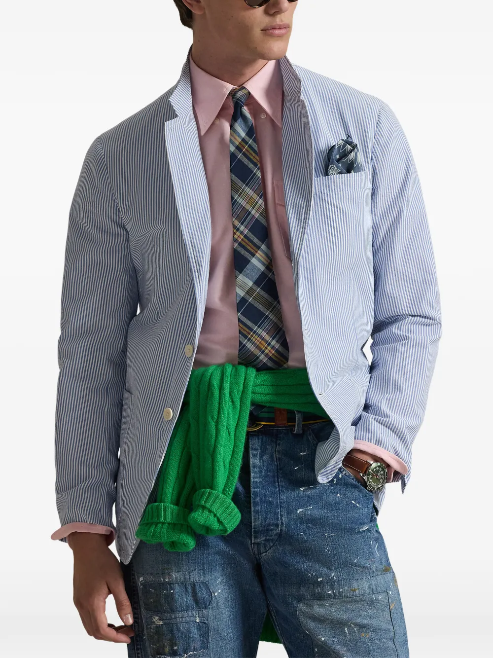 Polo Ralph Lauren Blazer met enkele rij knopen Blauw