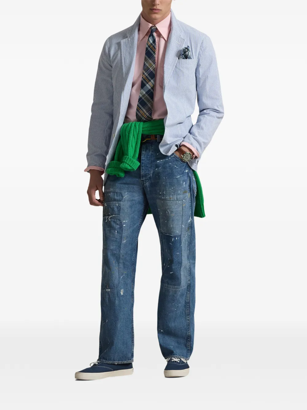 Polo Ralph Lauren Blazer met enkele rij knopen Blauw