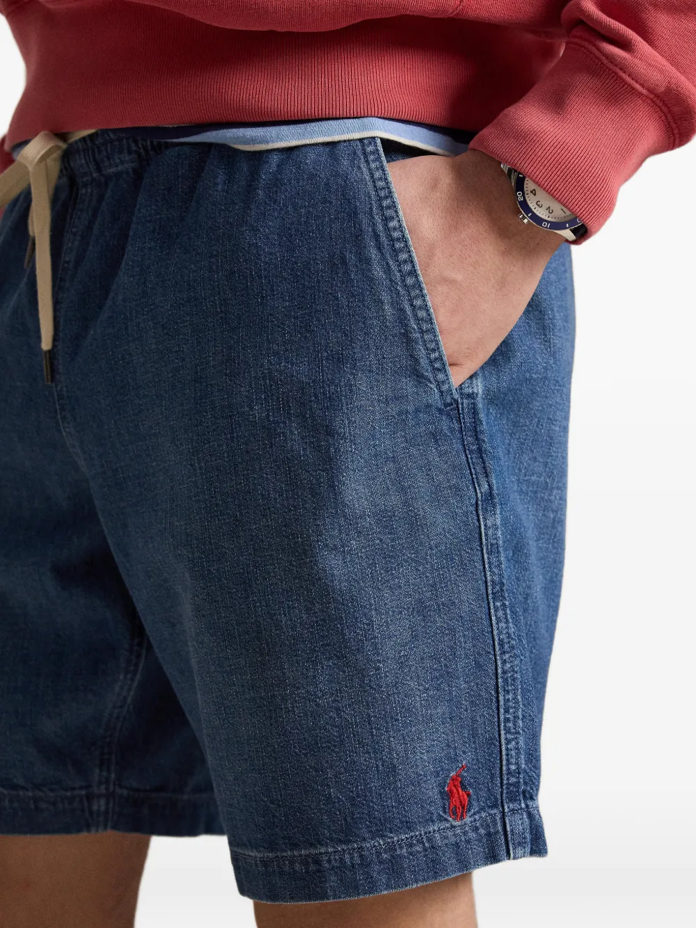 Polo Ralph Lauren Polo Pony denim shorts Blauw