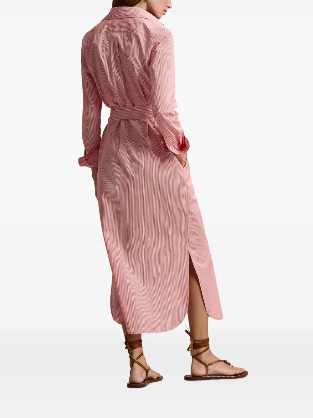 Polo Ralph Lauren Midi-jurk met ceintuur Roze