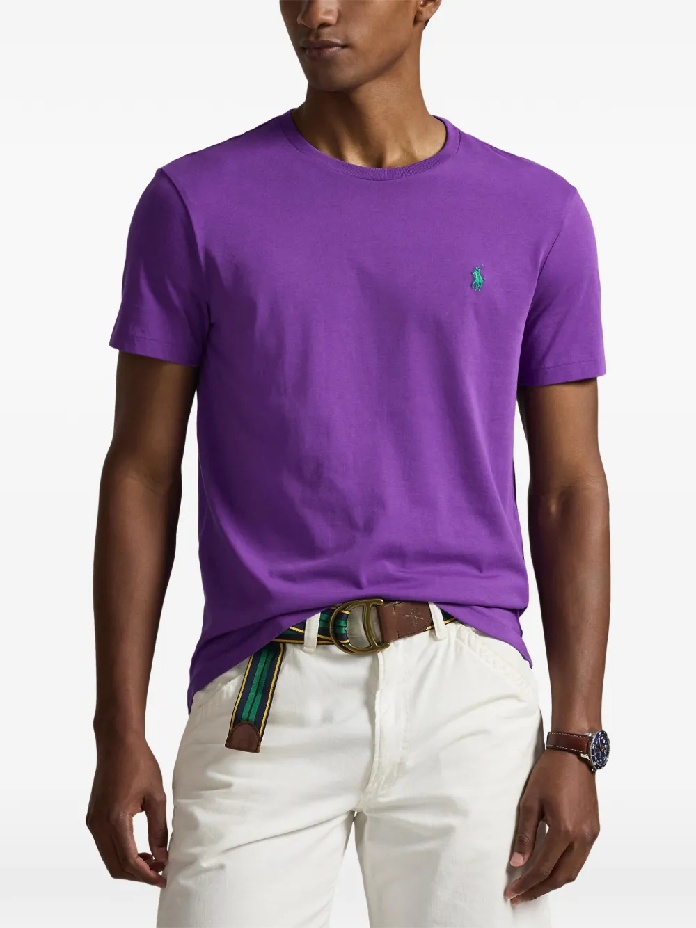 Polo Ralph Lauren T-shirt met ronde hals Paars