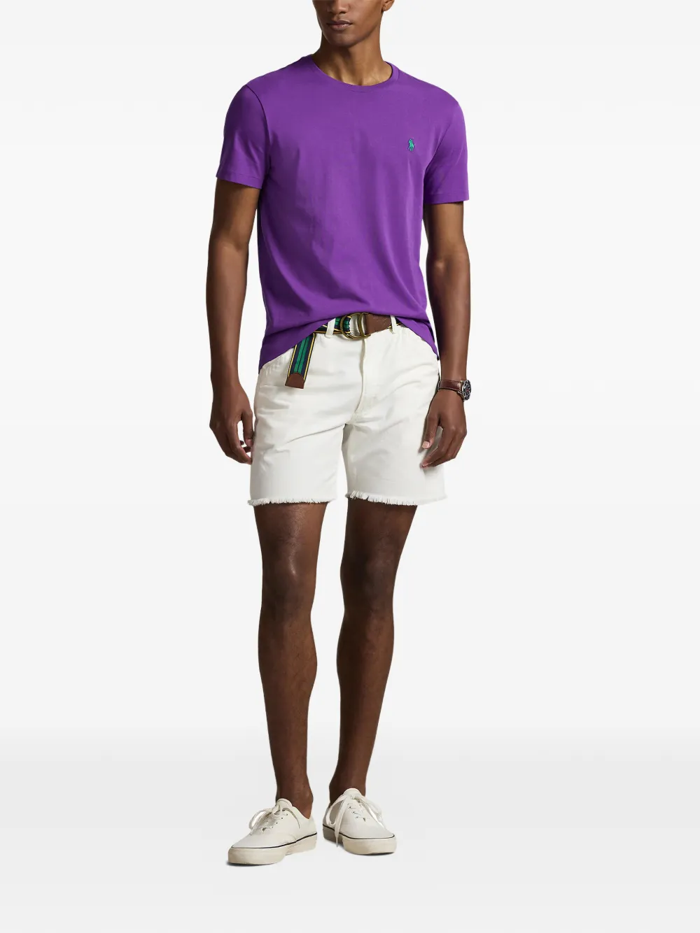 Polo Ralph Lauren T-shirt met ronde hals Paars