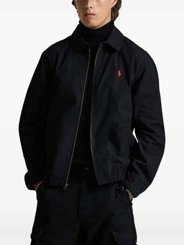 Polo Ralph Lauren zip-up Jacket | Black | FARFETCH NO
