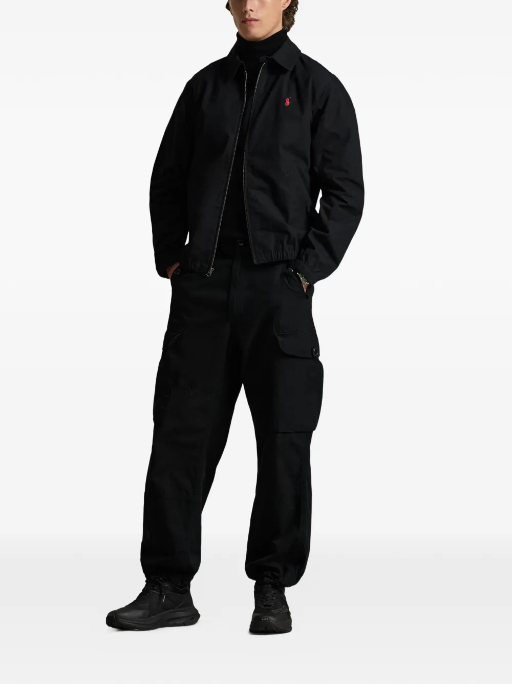 Polo Ralph Lauren zip-up Jacket | Black | FARFETCH RO