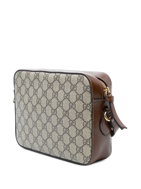 Gucci Pre-Owned 2016-2025 Small GG Supreme Horsebit 1955 Crossbody