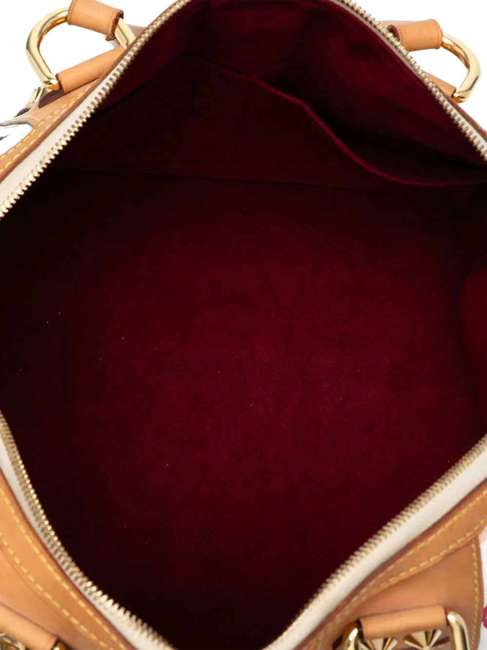 LOUIS VUITTON Pre-owned 2009 Monogram Multicolore Courtney Gm Satchel In White