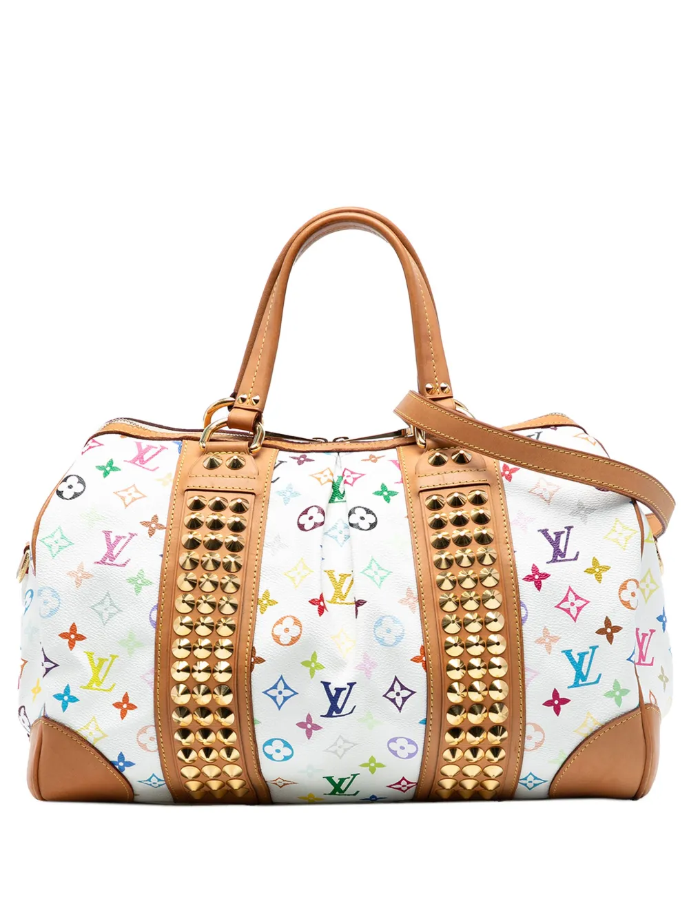 LOUIS VUITTON Pre-owned 2009 Monogram Multicolore Courtney Gm Satchel In White