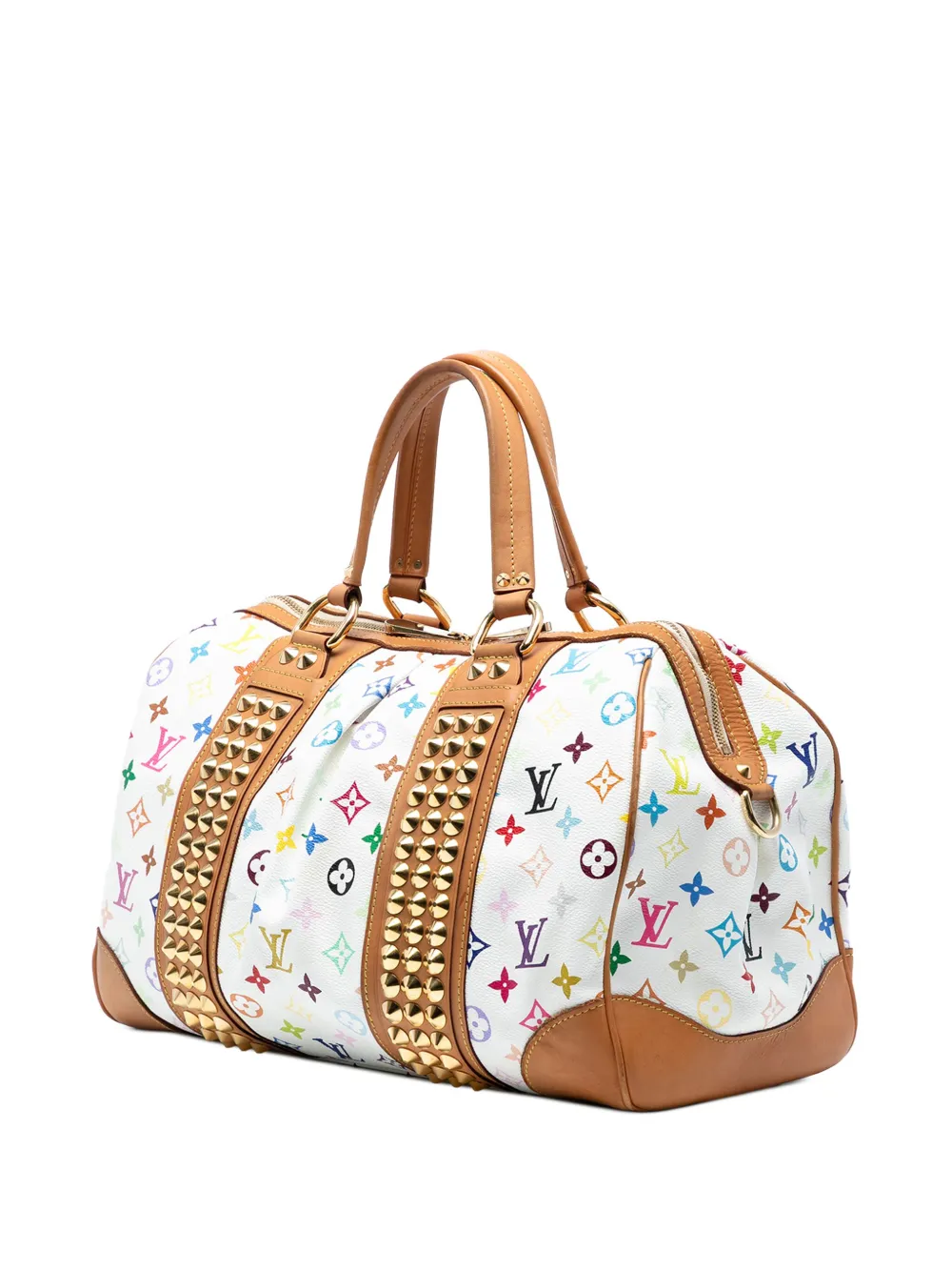 LOUIS VUITTON Pre-owned 2009 Monogram Multicolore Courtney Gm Satchel In White