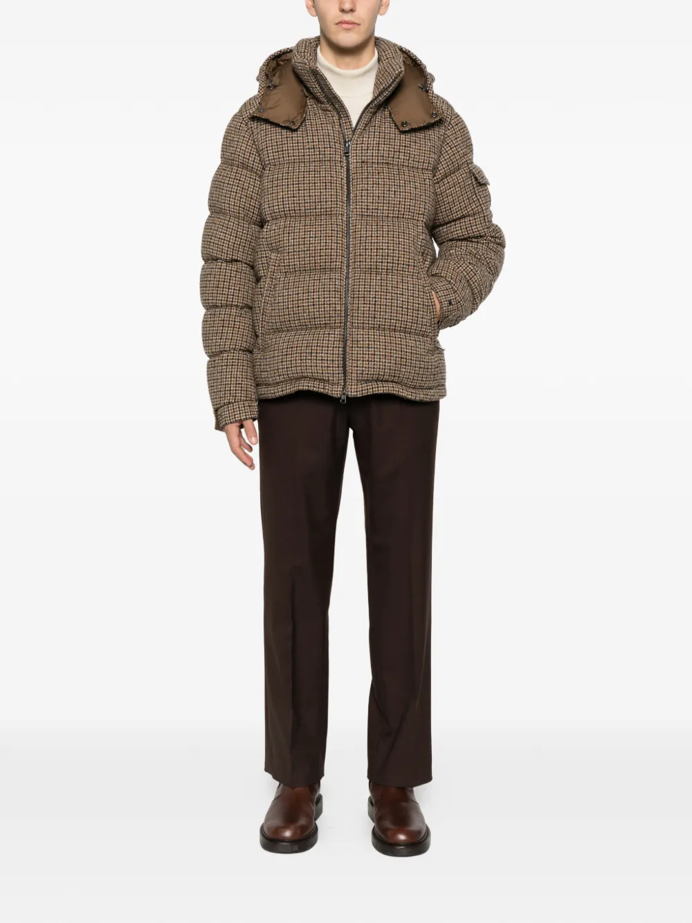 Moncler hooded check-patterned jacket | Hooded Jackets | Image 2