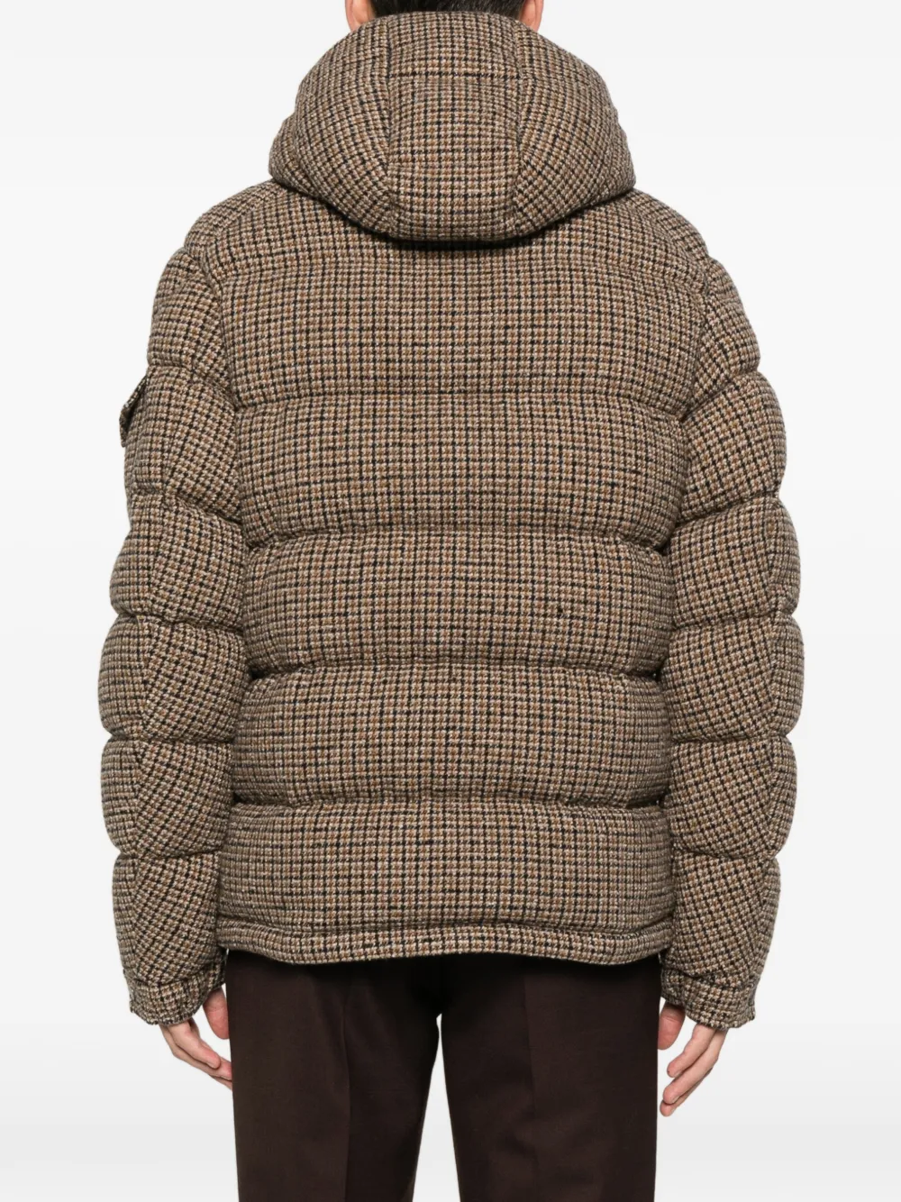 Moncler hooded check-patterned jacket Bruin