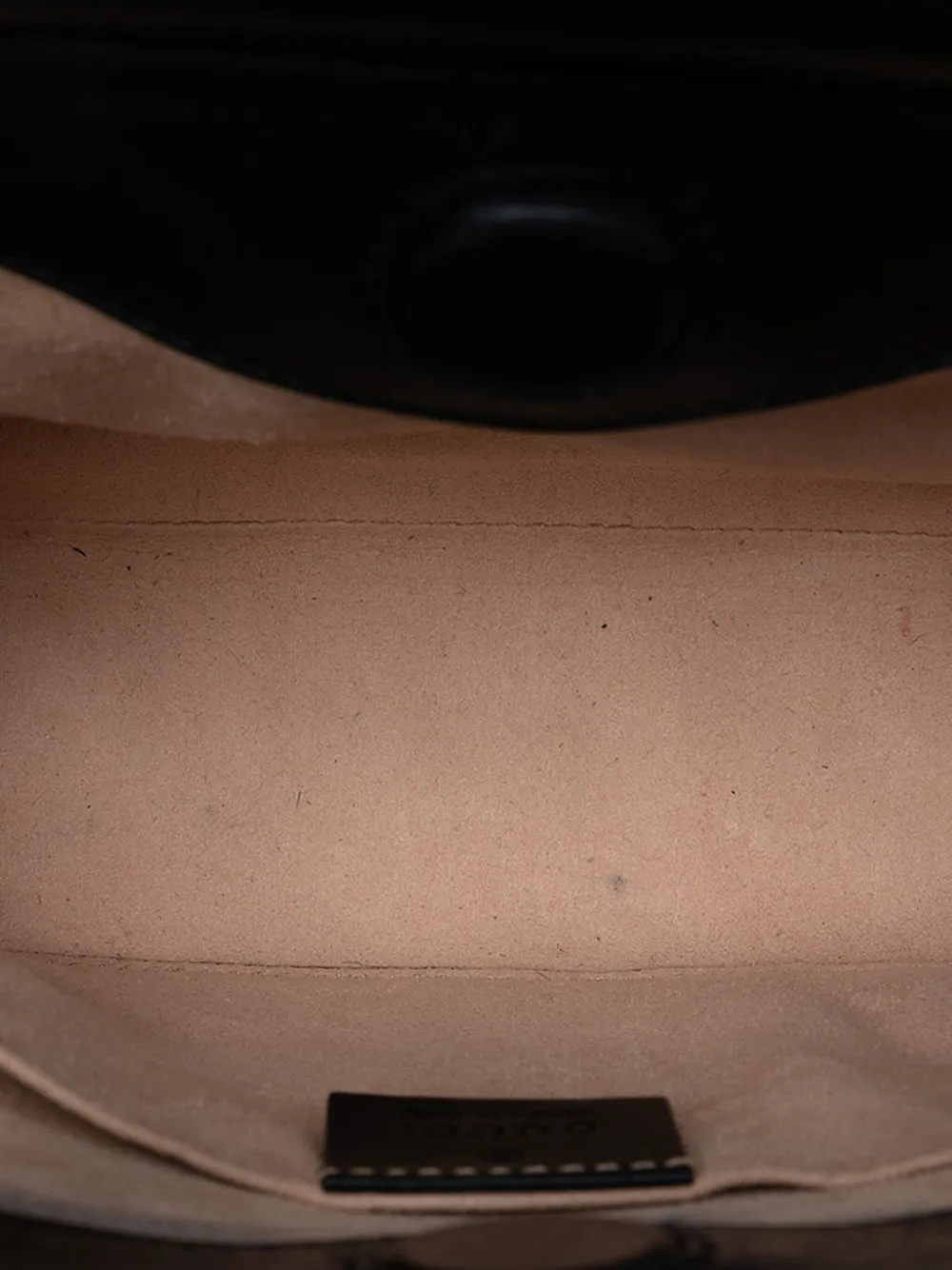 Pre-owned Gucci 2016-2025 Mini Nappa Bamboo Nymphaea Top Handle Bag Satchel In Black