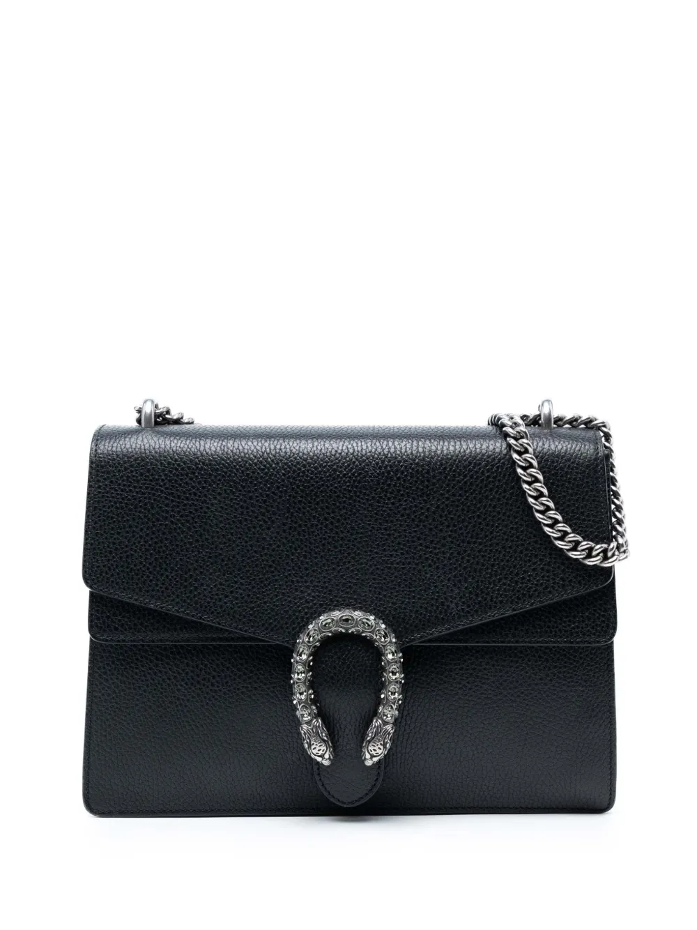 Gucci Pre-Owned 2016-2025 ミディアム カーフスキン ディオニュソス ショルダーバッグ - ブラック