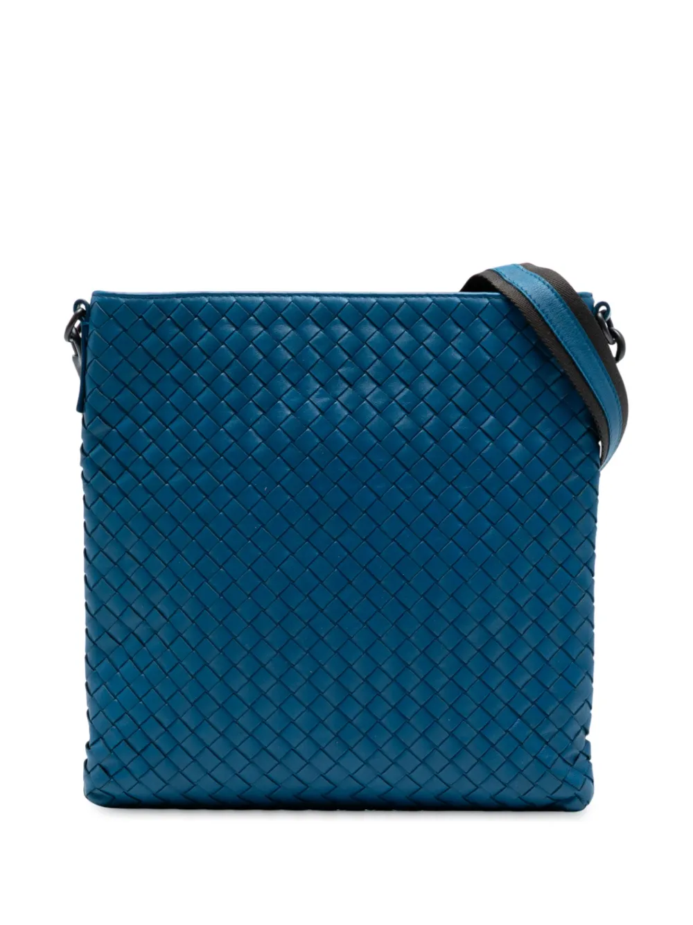 Bottega Veneta Pre-Owned 2012-2025 ナッパ イントレチャート VN ショルダーバッグ - ブルー