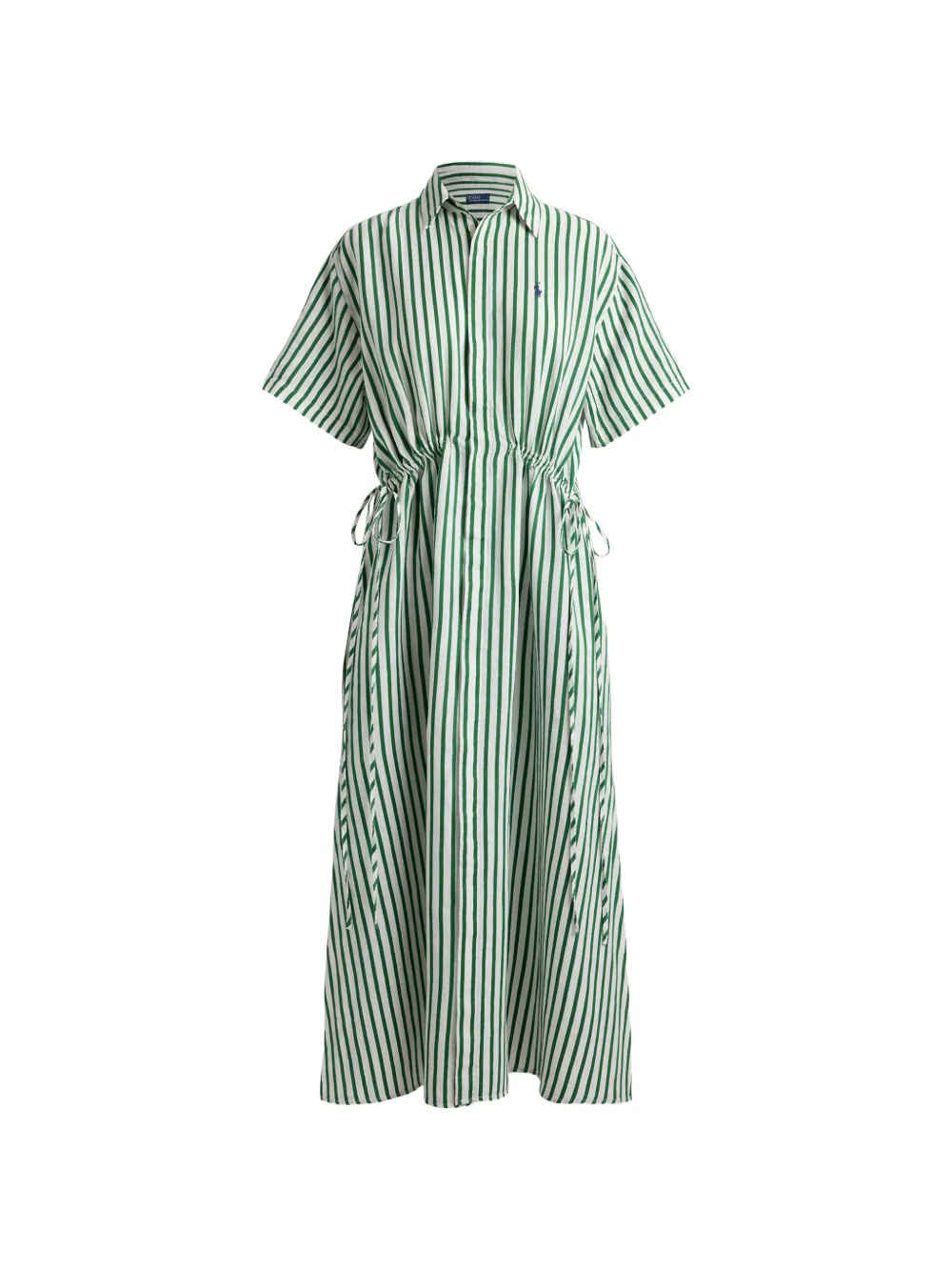 Polo Ralph Lauren striped drawstring maxi dress - Verde