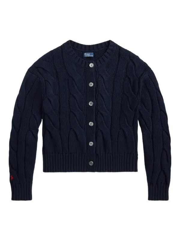 Polo Ralph Lauren ケーブルニット カーディガン | ブルー | FARFETCH JP