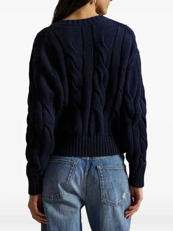 Polo Ralph Lauren ケーブルニット カーディガン | ブルー | FARFETCH JP