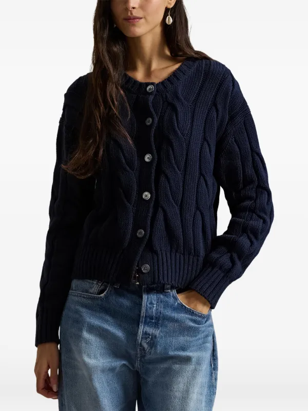 Polo Ralph Lauren ケーブルニット カーディガン | ブルー | FARFETCH JP
