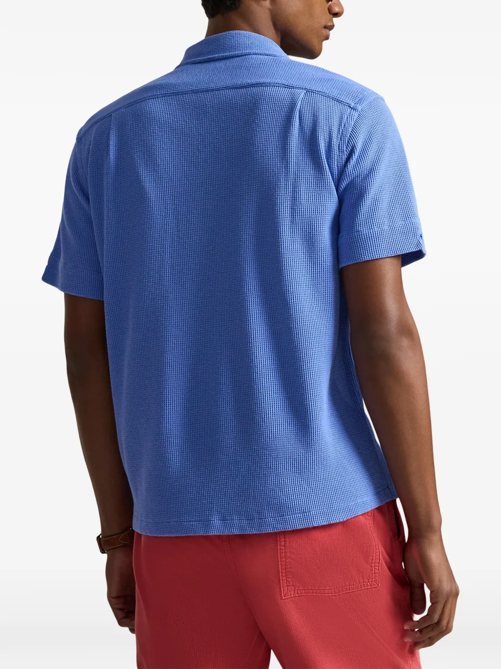 Polo Ralph Lauren Overhemd met wafelpatroon Blauw