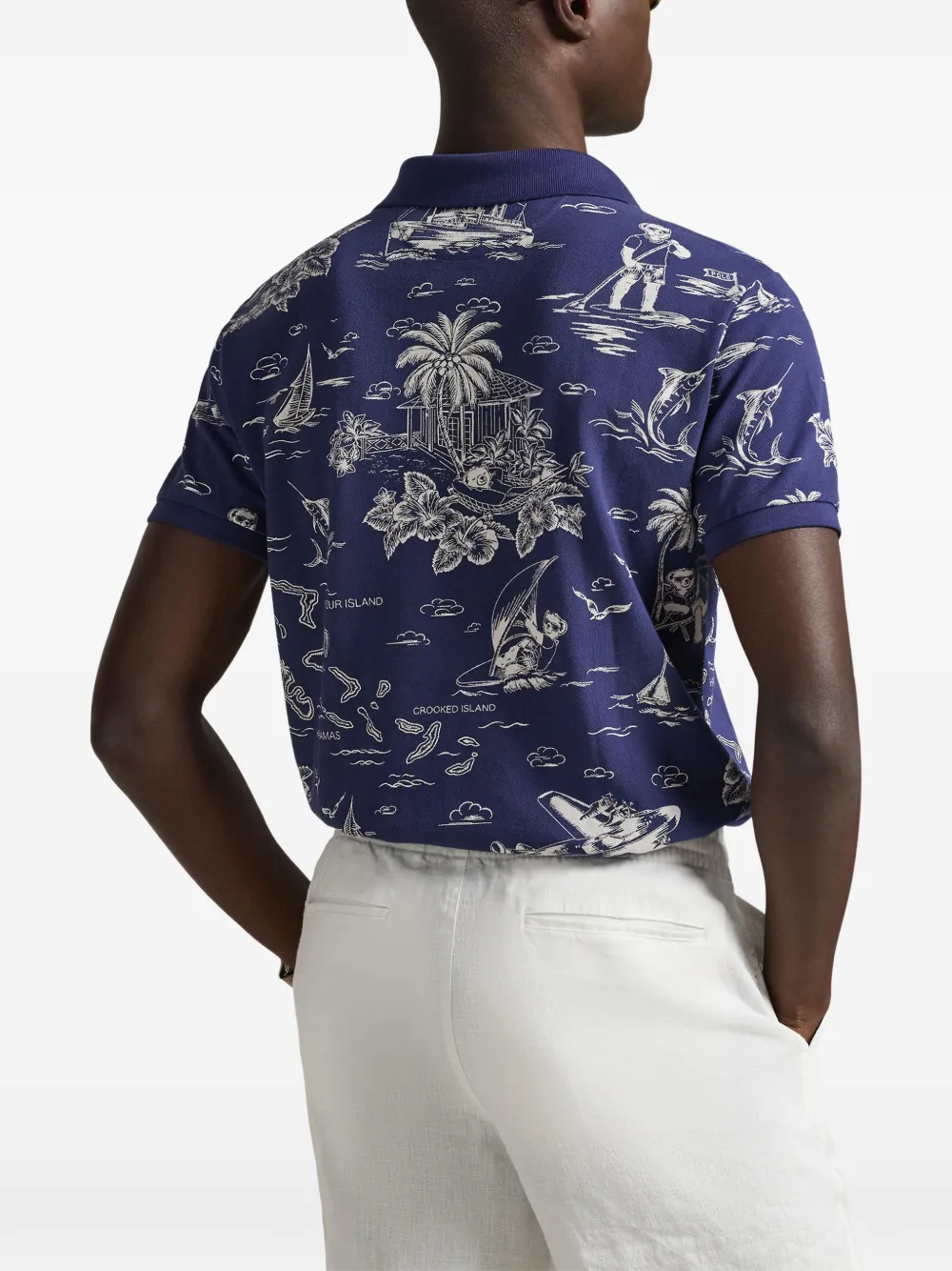 Polo Ralph Lauren Poloshirt met print Blauw