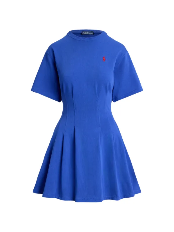 Polo Ralph Lauren Polo Pony-embroidered T-shirt Dress | Blue | FARFETCH