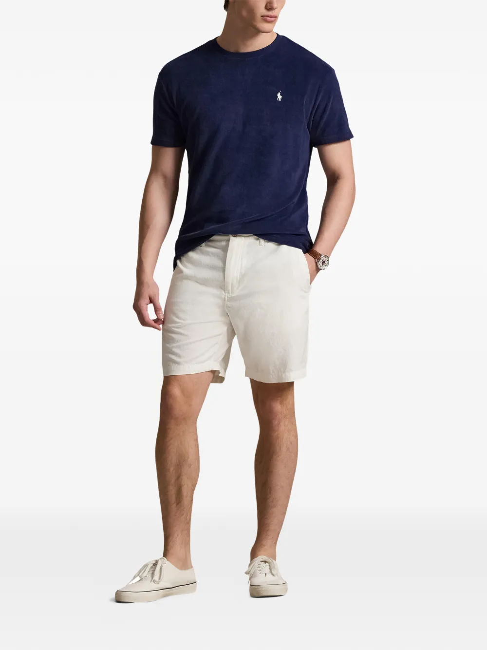 Polo Ralph Lauren T-shirt met geborduurd logo Blauw