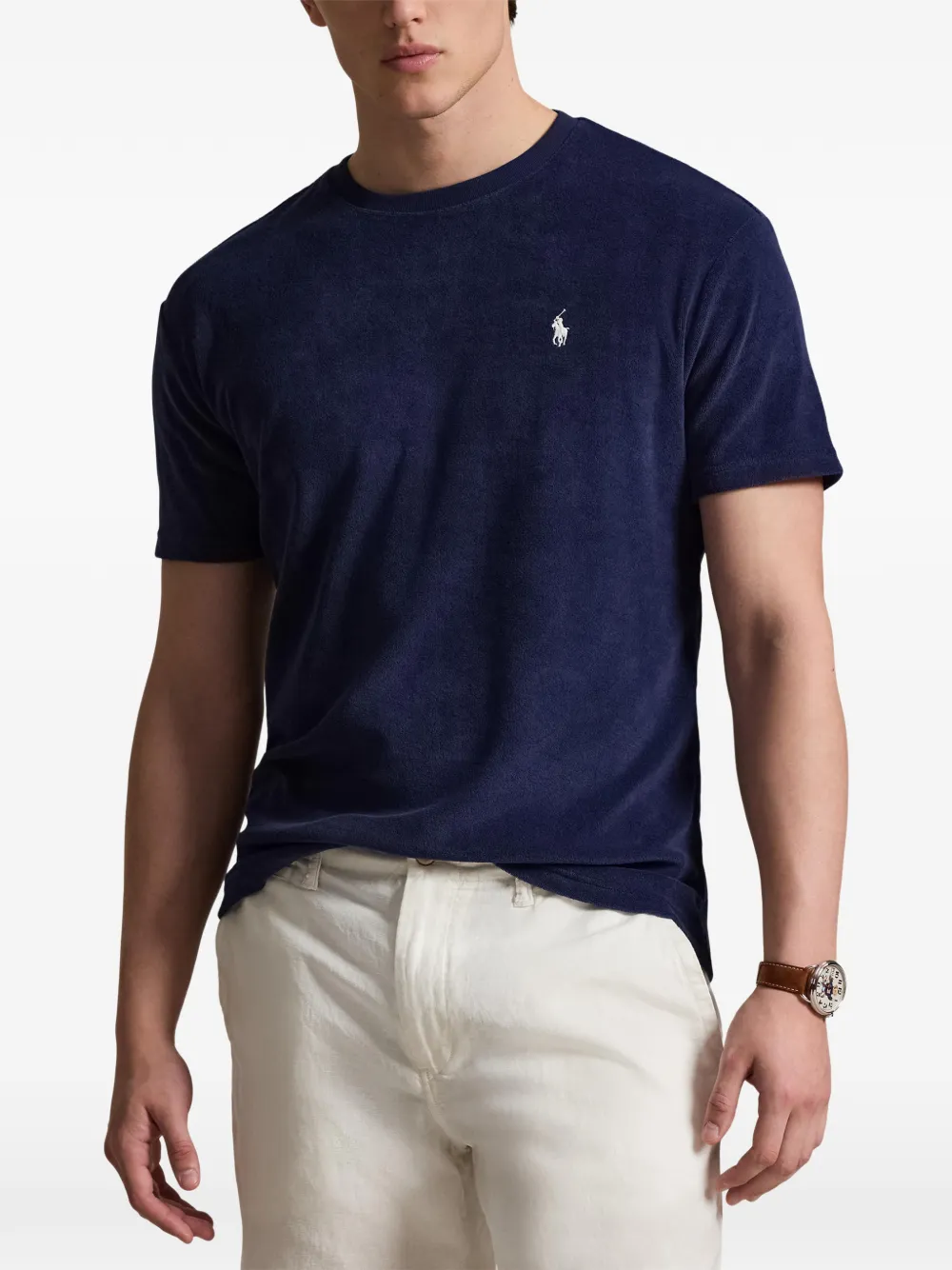 Polo Ralph Lauren T-shirt met geborduurd logo Blauw