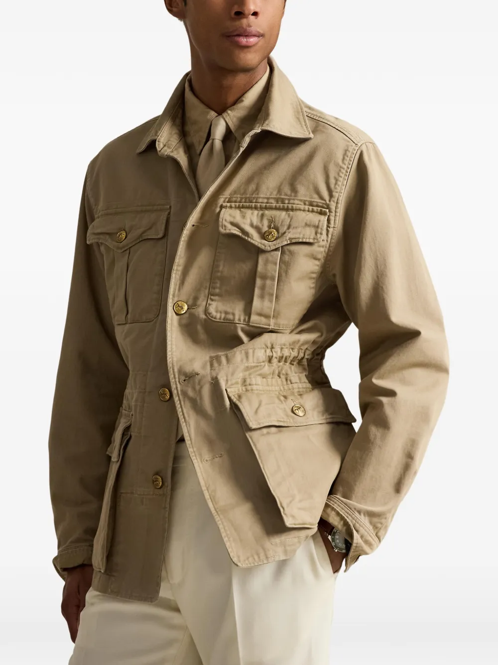  Polo Ralph Lauren Utility Cotton Jacket - Neutrals 