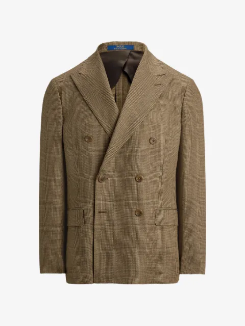 Polo Ralph Lauren Glen-plaid double-breasted blazer