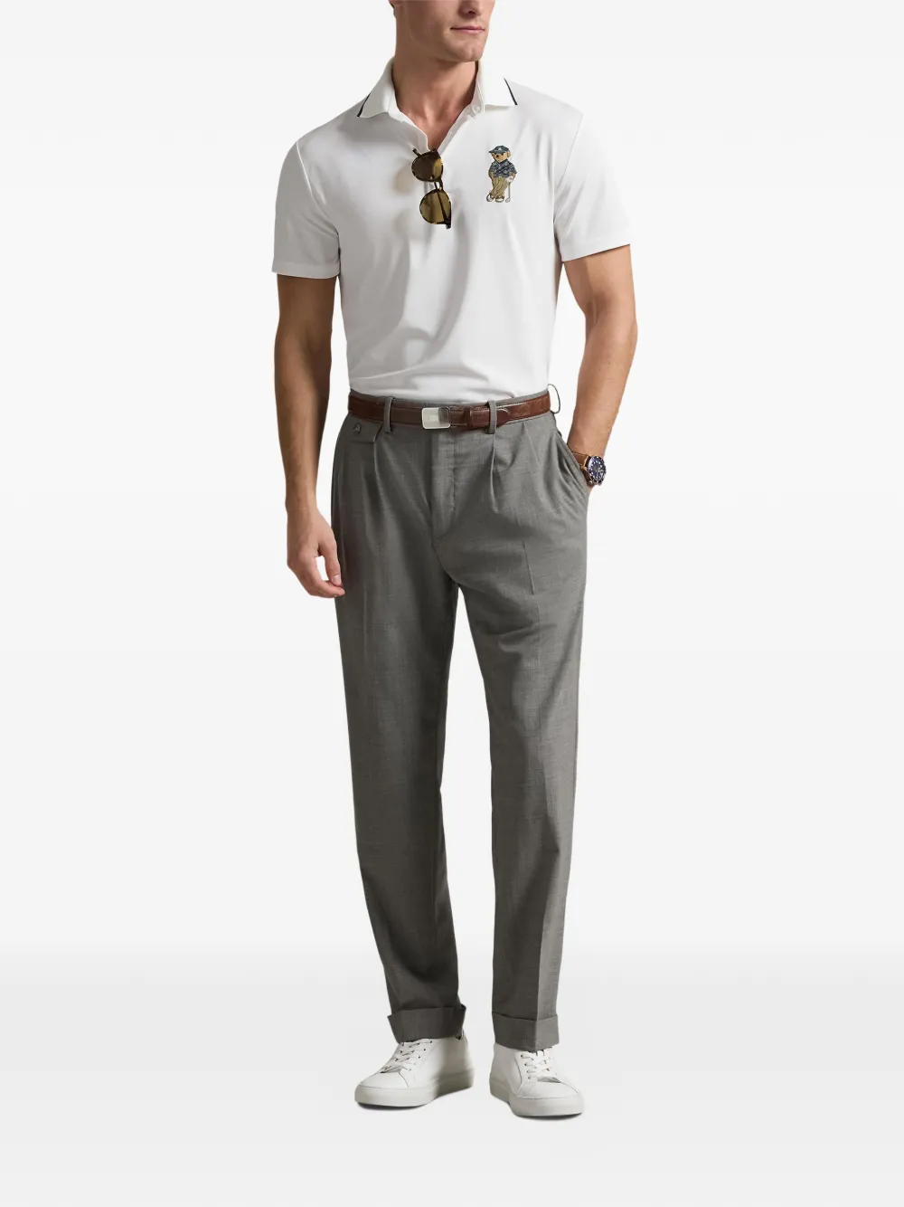 RLX Ralph Lauren Poloshirt met teddybeerprint - Wit